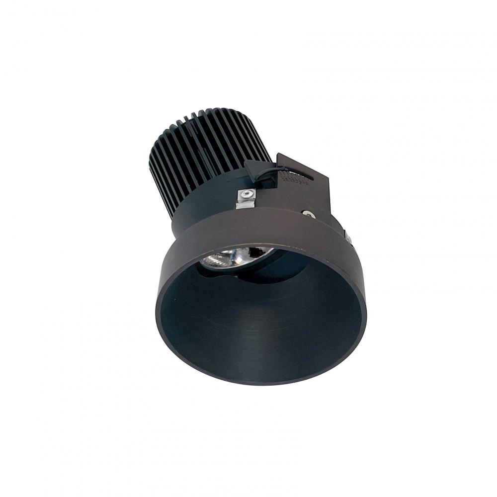4" Iolite LED Round Trimless Adjustable Slot, 10-Degree Optic, 850lm / 12W, 3500K, Bronze Finish