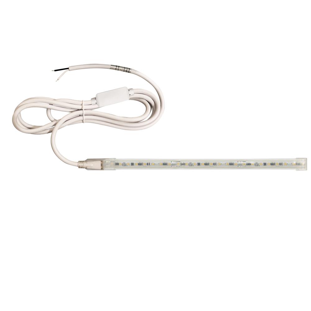 Custom Cut 27-ft, 4-in 120V Continuous LED Tape Light, 330lm / 3.6W per foot, 3000K, w/ Mounting