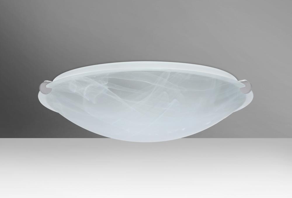 Besa Ceiling Trio 16 Satin Nickel Marble 2x11W LED