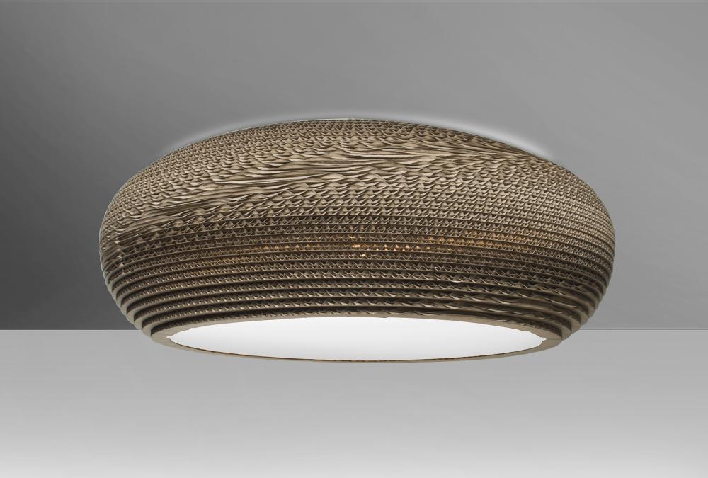 Besa, Venus Ceiling, Satin Nickel Finish, 1x9W LED