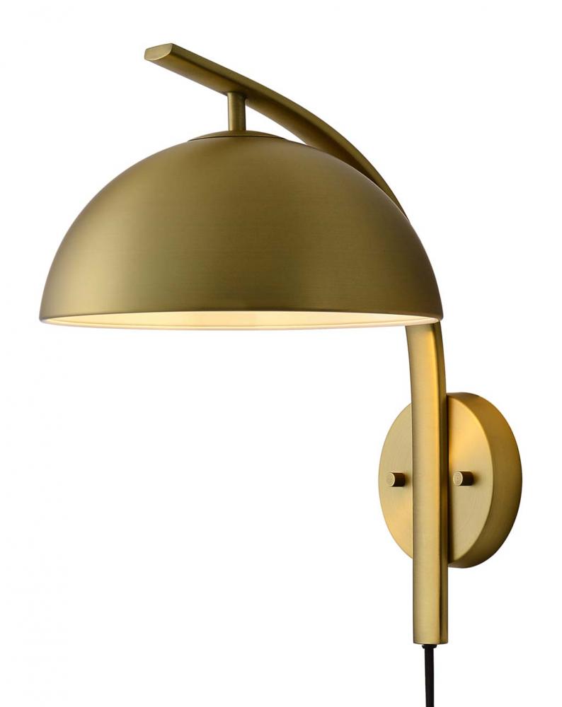 Domus Sconce, Brushed Brass