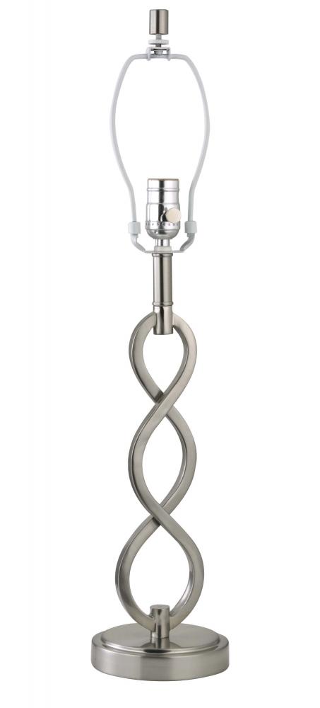 Satin Nickel Medium Table Lamp