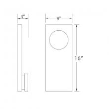 Modern Forms US Online WS-W5116-BK - VOID 16IN INDOOR/OUTDOOR SCONCE