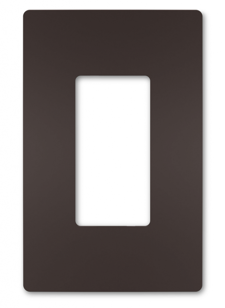 radiant One-Gang Screwless Wall Plate, Dark Bronze, CC