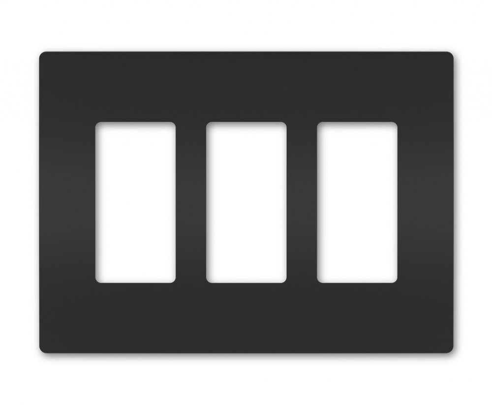radiant Three-Gang Screwless Wall Plate