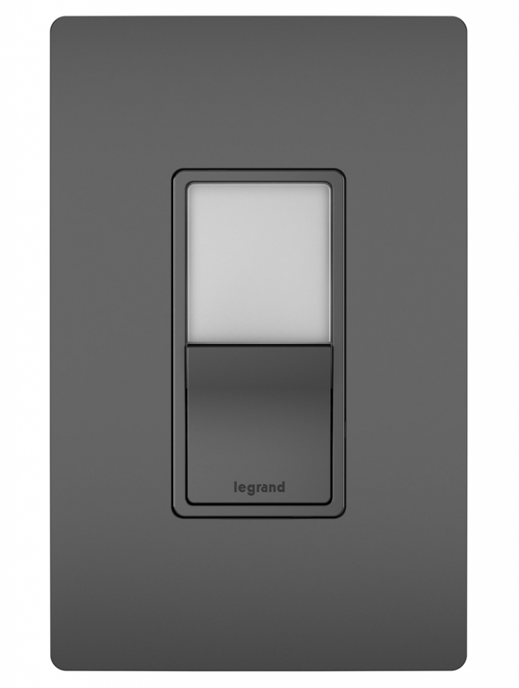 radiant Single Pole/3-Way Switch with Night Light, Black (6 pack) (6 pack)