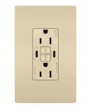 Legrand Radiant 1597TRUSBCCI - radiant® Tamper-Resistant 15A Duplex Self-Test GFCI Receptacles with SafeLock® Protection