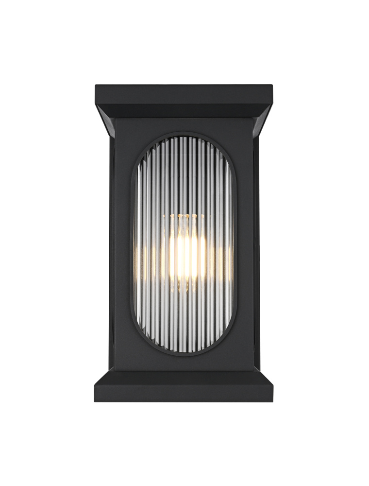Sevyn 9 inch Outdoor Wall Sconce in Black