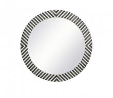 Elegant MR53232 - Round mirror 32 inch in Chevron
